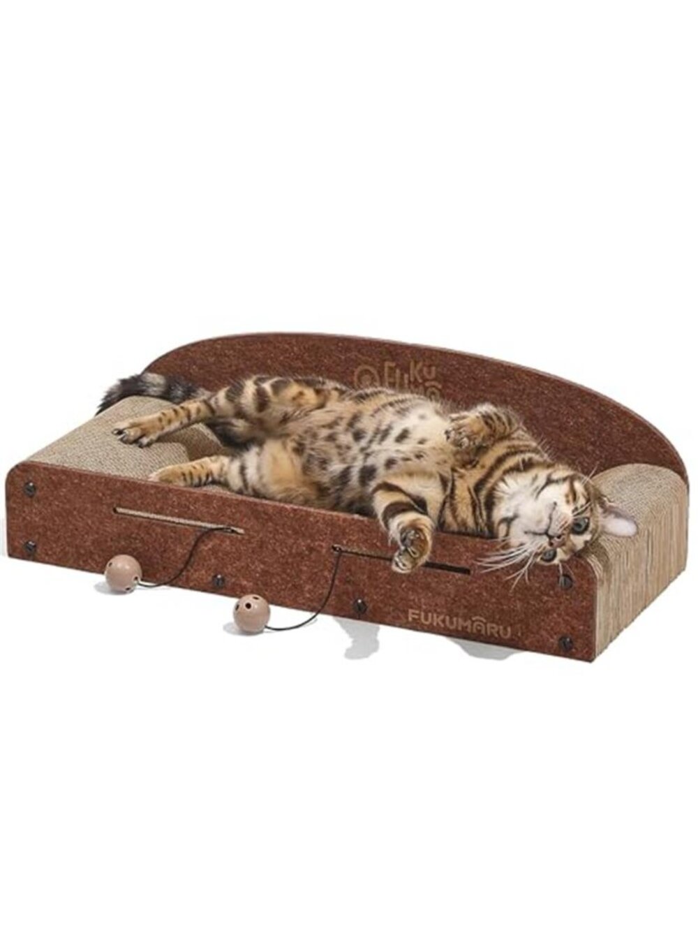 Large Cat Scratcher Bed Cardboard Lounge Lounger Indoor Pet Scratching Bed